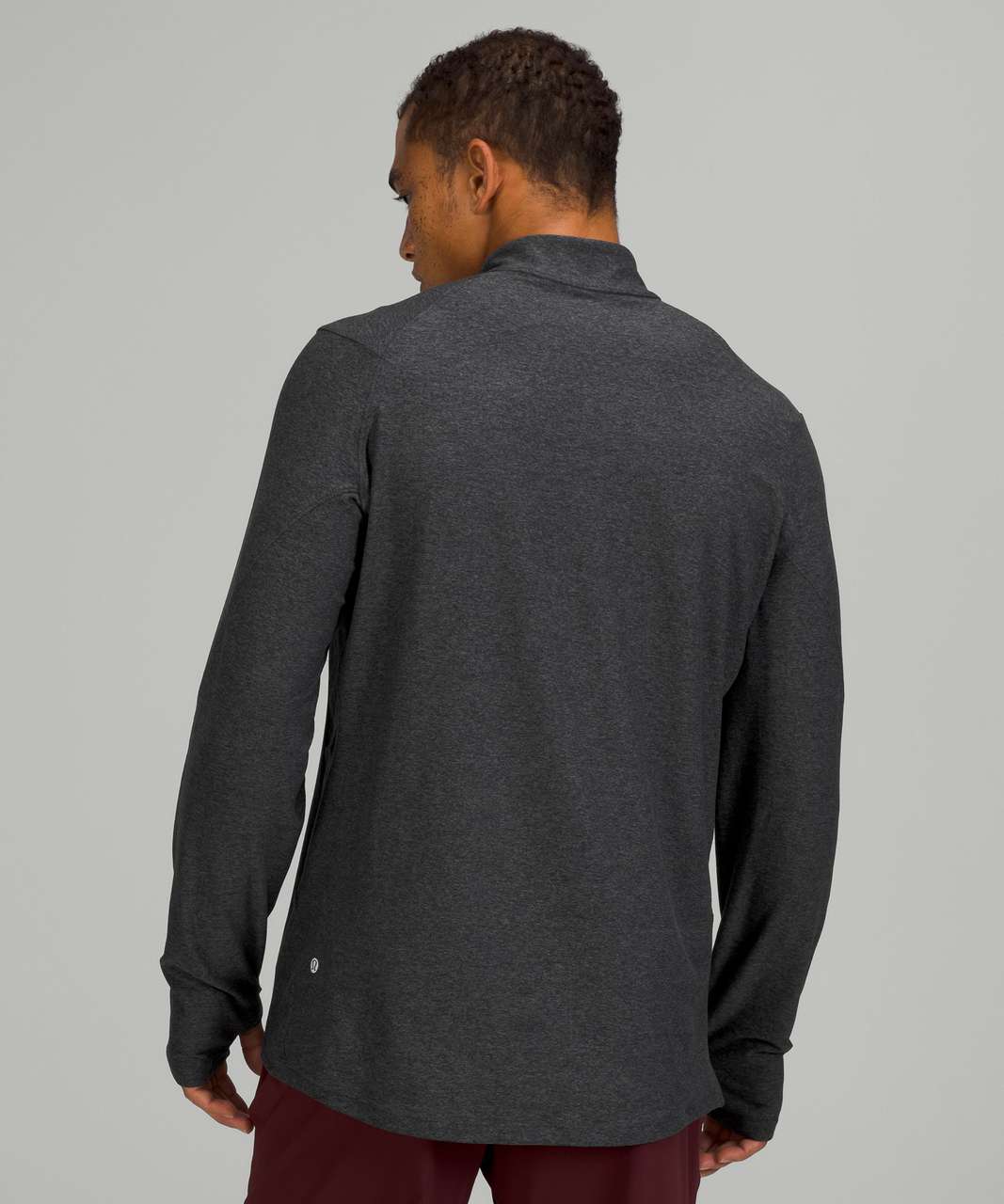 clearance Lululemon Surge Warm Half-Zip Heathered Gray Mens Size