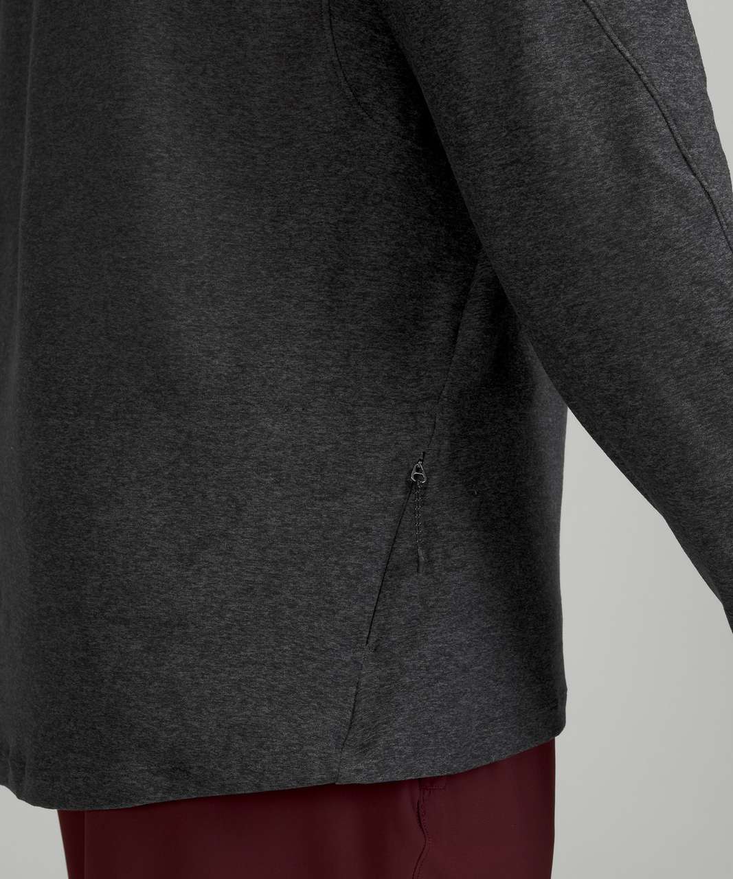 Lululemon Surge Warm Half-Zip - Heathered Graphite Grey / Black