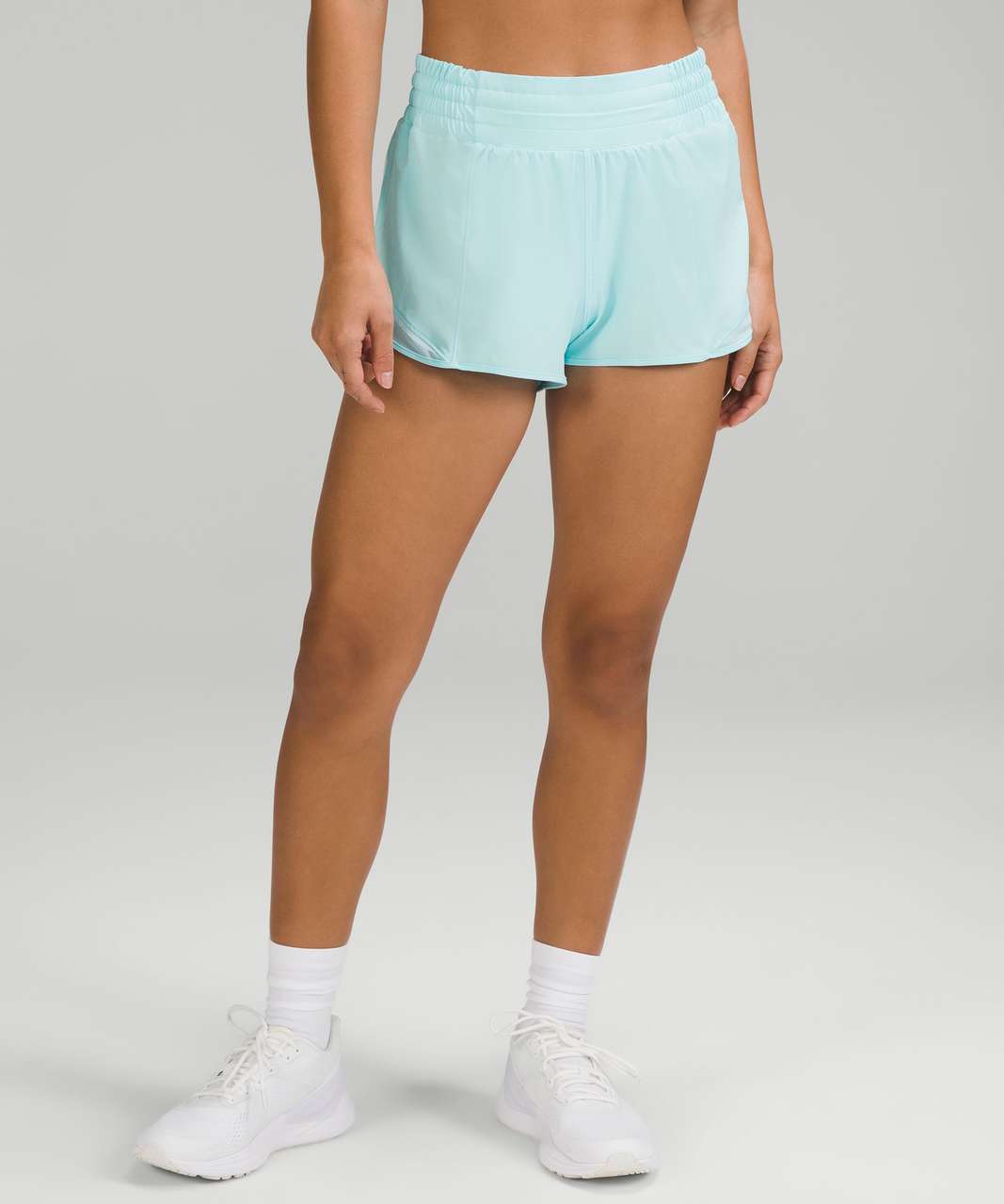 Lululemon Hotty Hot High-Rise Lined Short 2.5" - Icing Blue