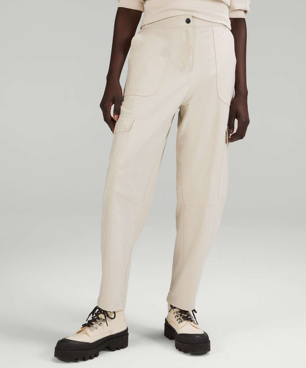 Lululemon Light Utilitech Cargo Pocket High-Rise Pant - Natural Ivory ...