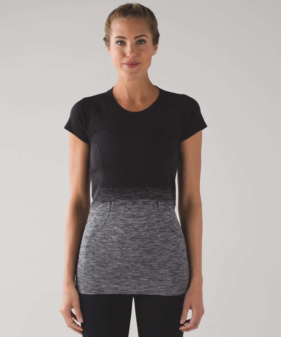 Lululemon Swiftly Tech Short Sleeve Crew *Sparkle - Black / White