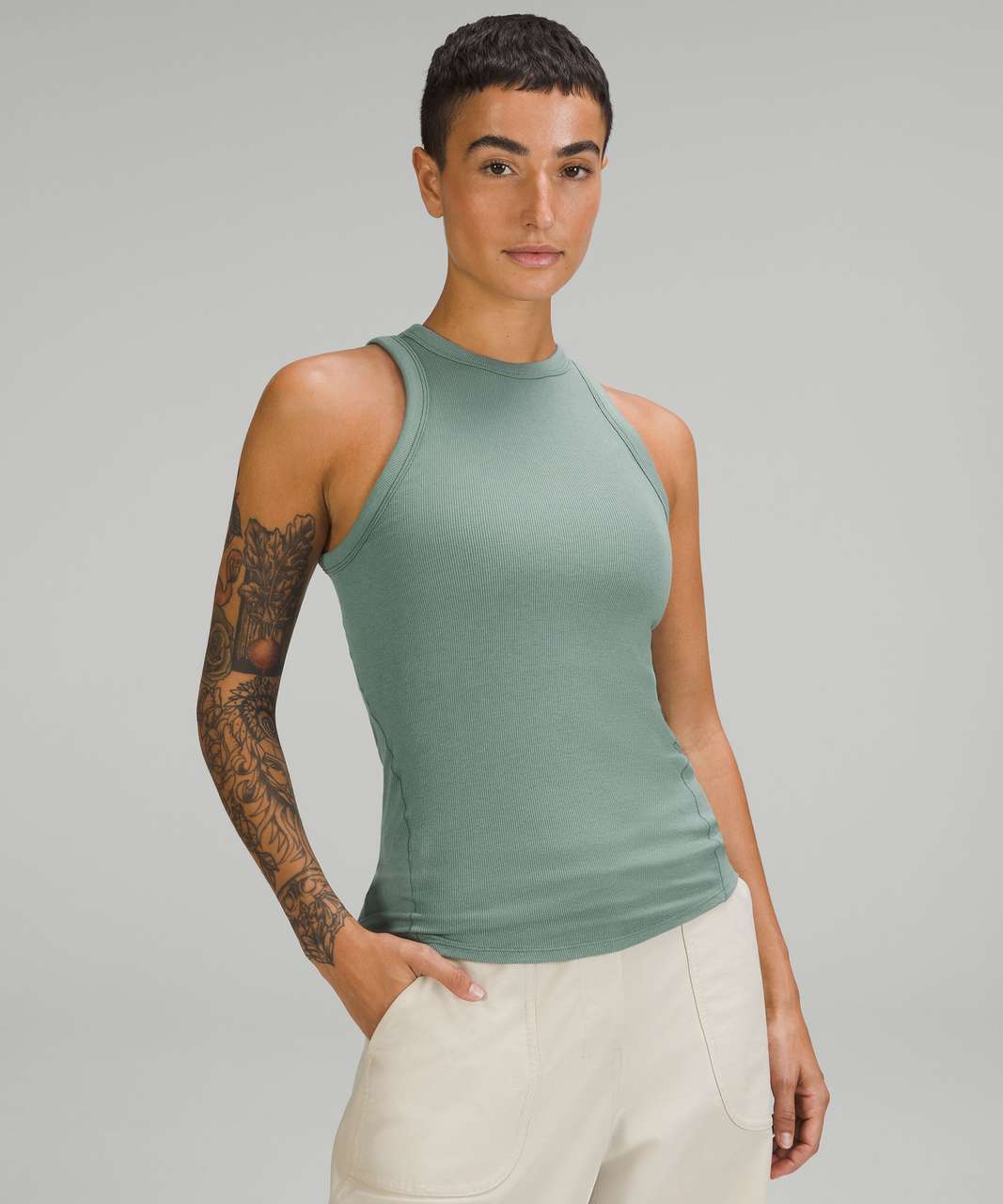 Lululemon Hold Tight Tank Top - Tidewater Teal - lulu fanatics