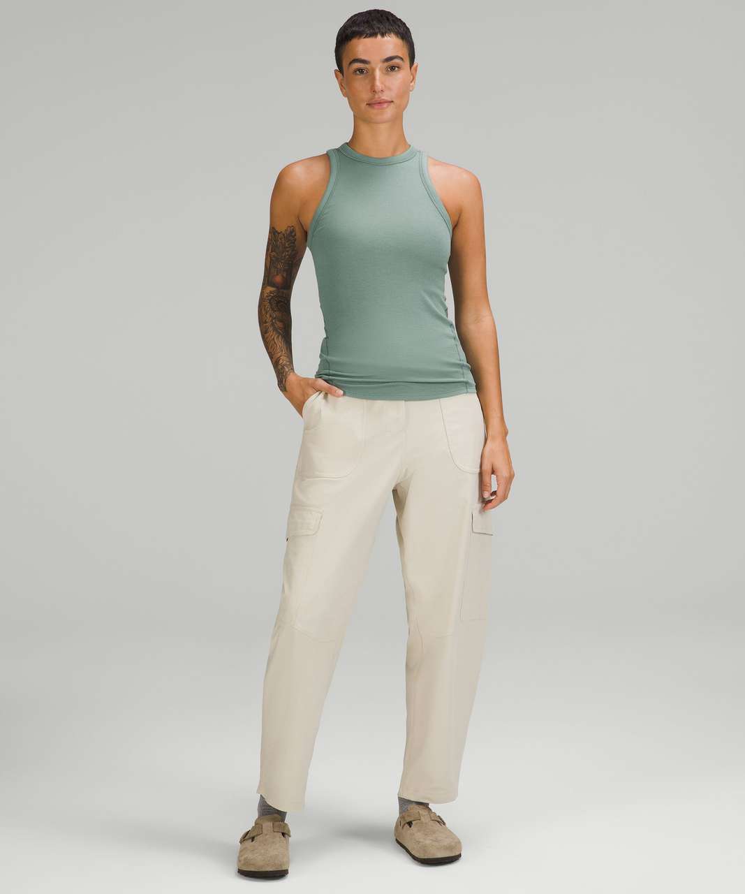 Lululemon Hold Tight Tank Top - Silver Blue - lulu fanatics