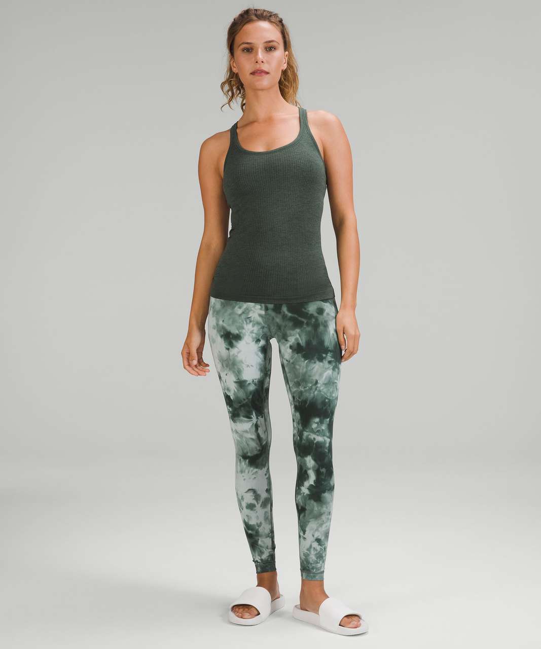 Lululemon Ebb to Street Tank Top - Smoked Spruce