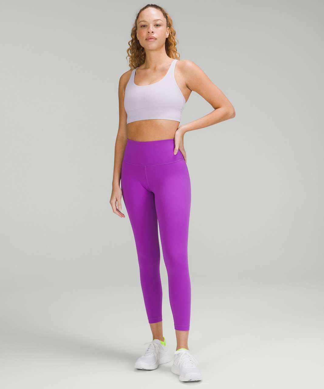 Lululemon Energy Longline Bra *Medium Support, B–D Cups - Faint Lavender -  lulu fanatics