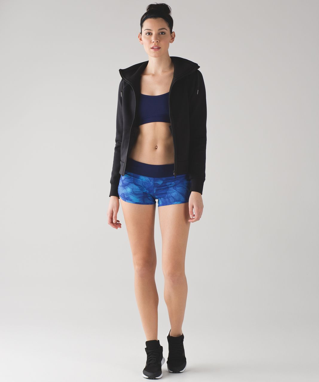 Lululemon Speed Short (2 1/2") - Mini Midnight Tulle Multi / Hero Blue