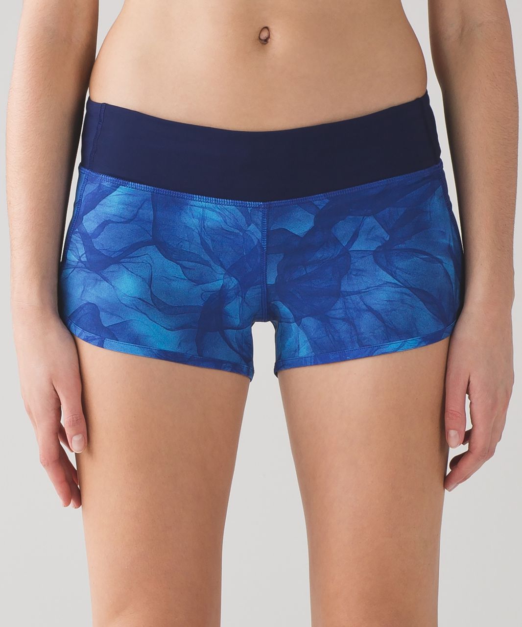 Lululemon Speed Short (2 1/2") - Mini Midnight Tulle Multi / Hero Blue