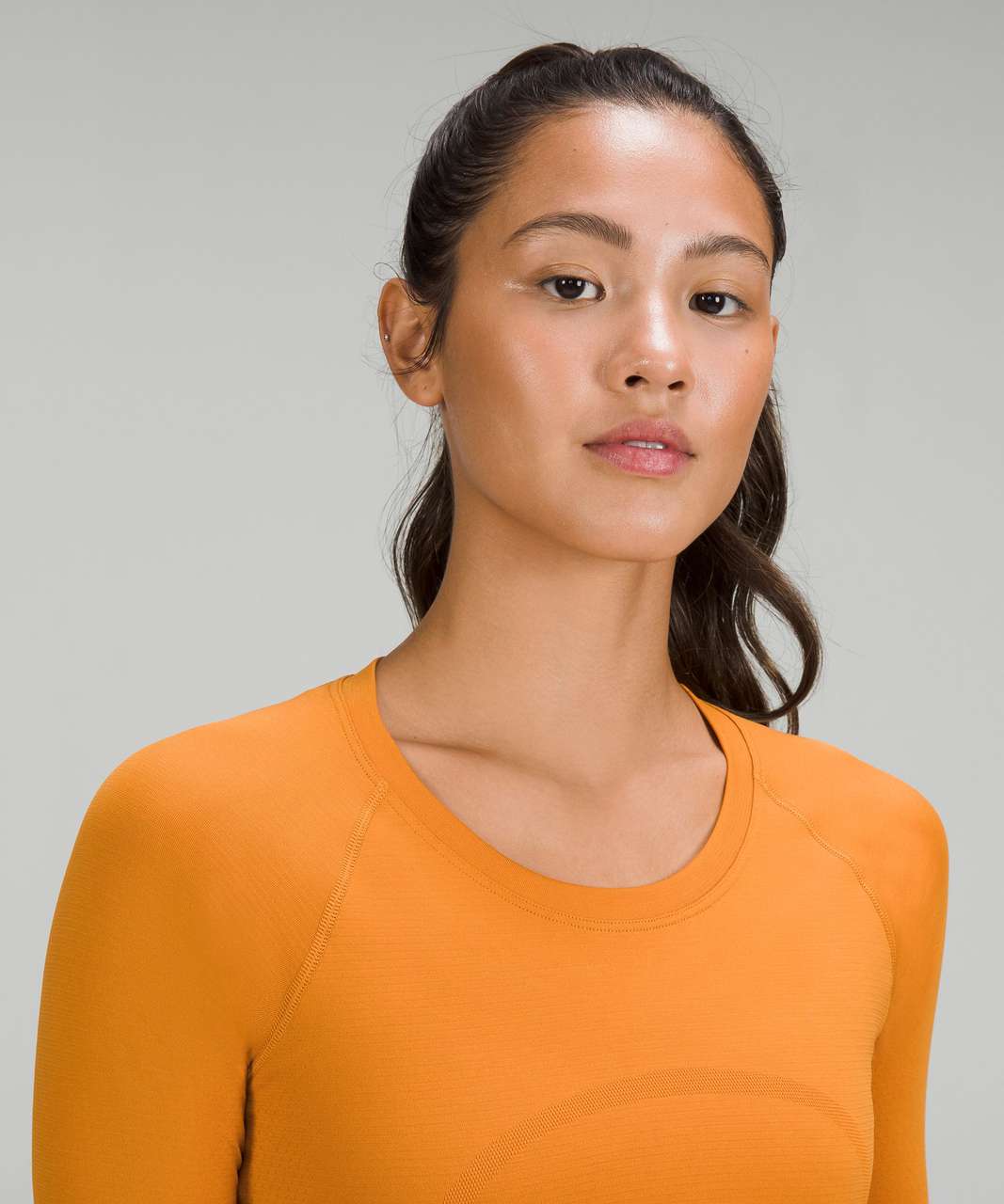 Lululemon Swiftly Tech Long Sleeve Shirt 2.0 - Autumn Orange / Autumn Orange