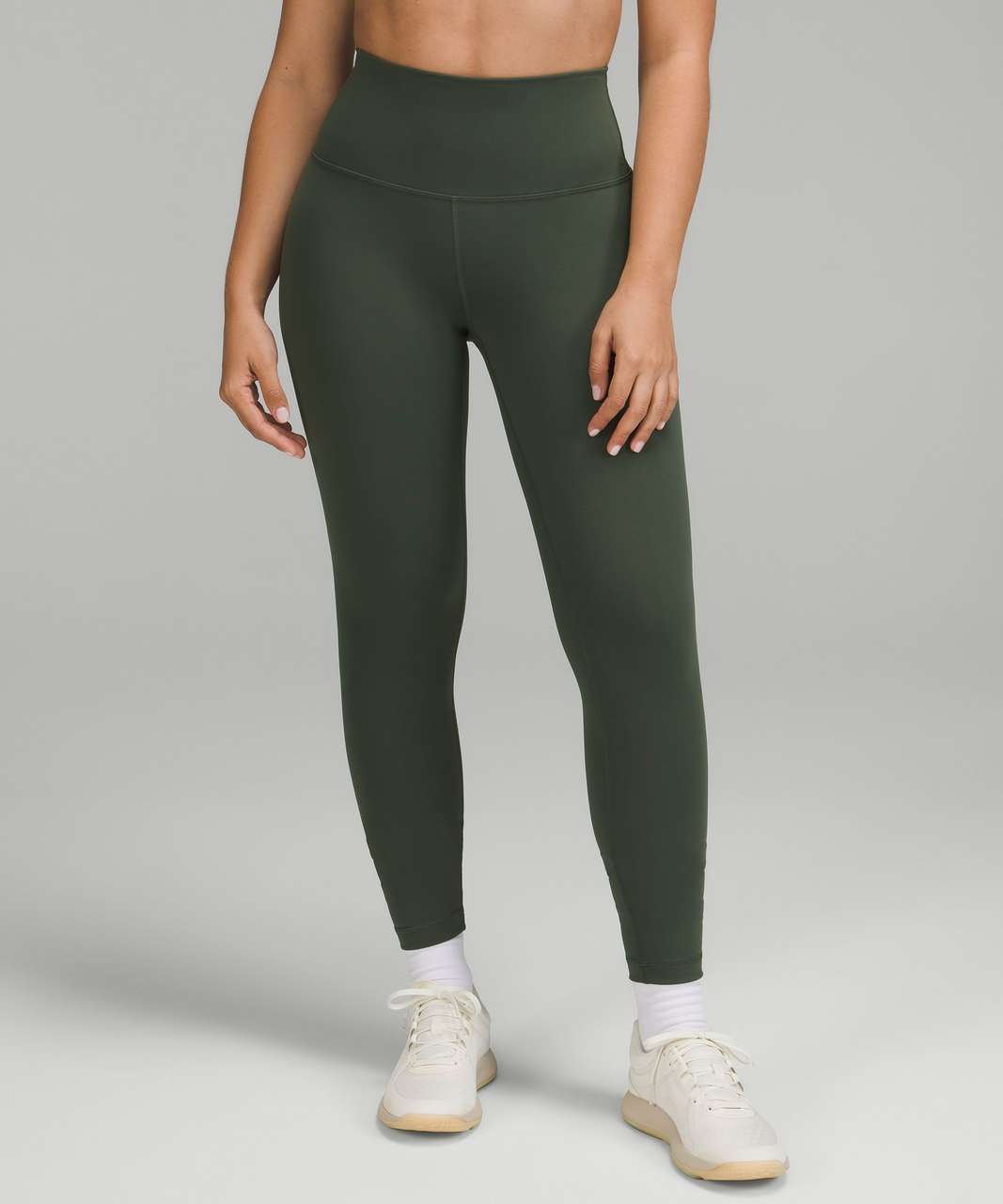 Lululemon Wunder Train Contour Fit High-Rise Tight 25 - Smoked Spruce -  lulu fanatics