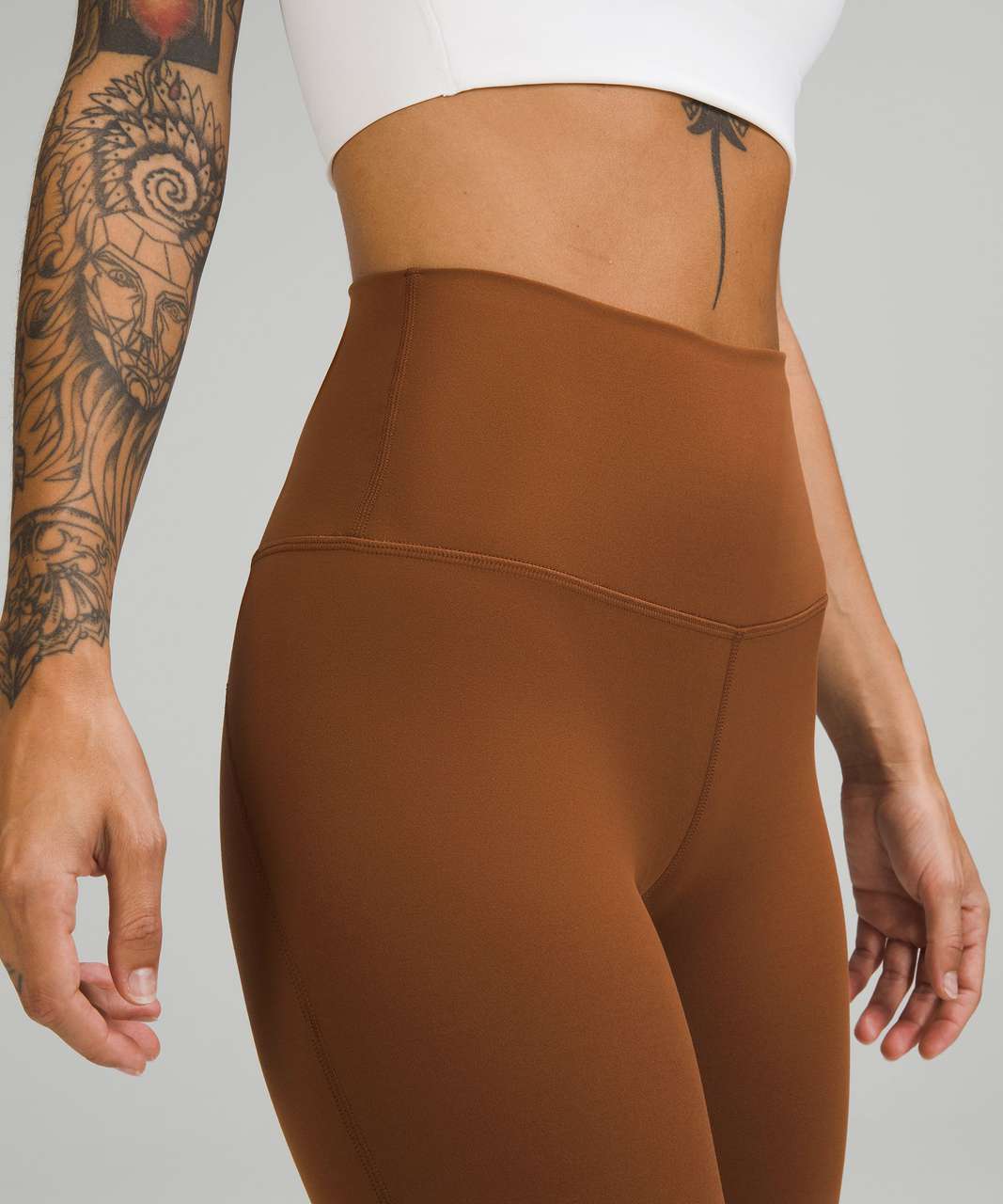 NEW Women Lululemon Align High-Rise Pant 25 Roasted Brown Size 4