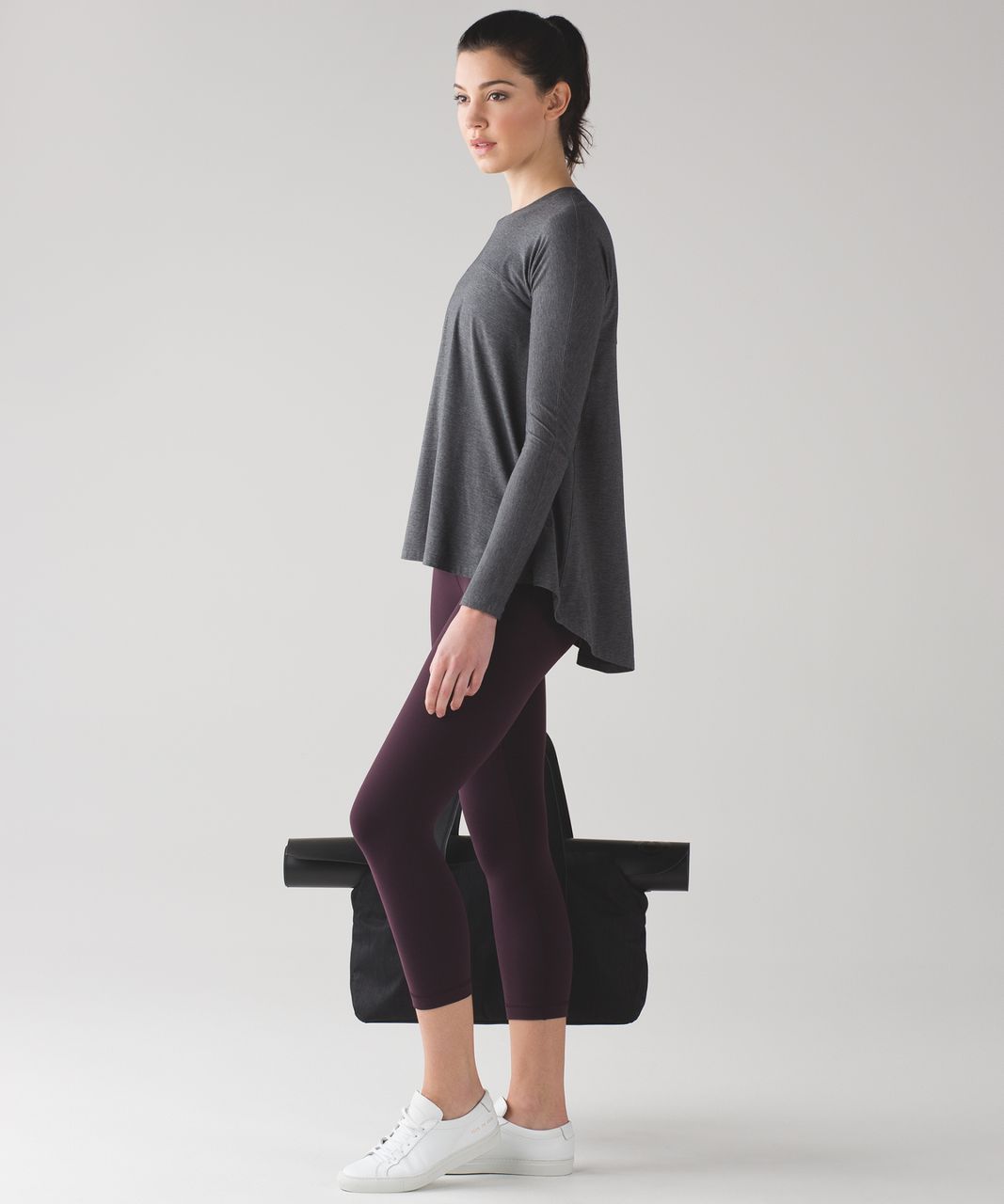 Lululemon Acadia Long Sleeve - Heathered Pitch Grey