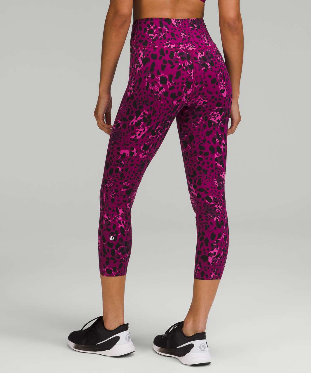 Champion C9 Duo Dry womens purple leopard leggings XL #0217