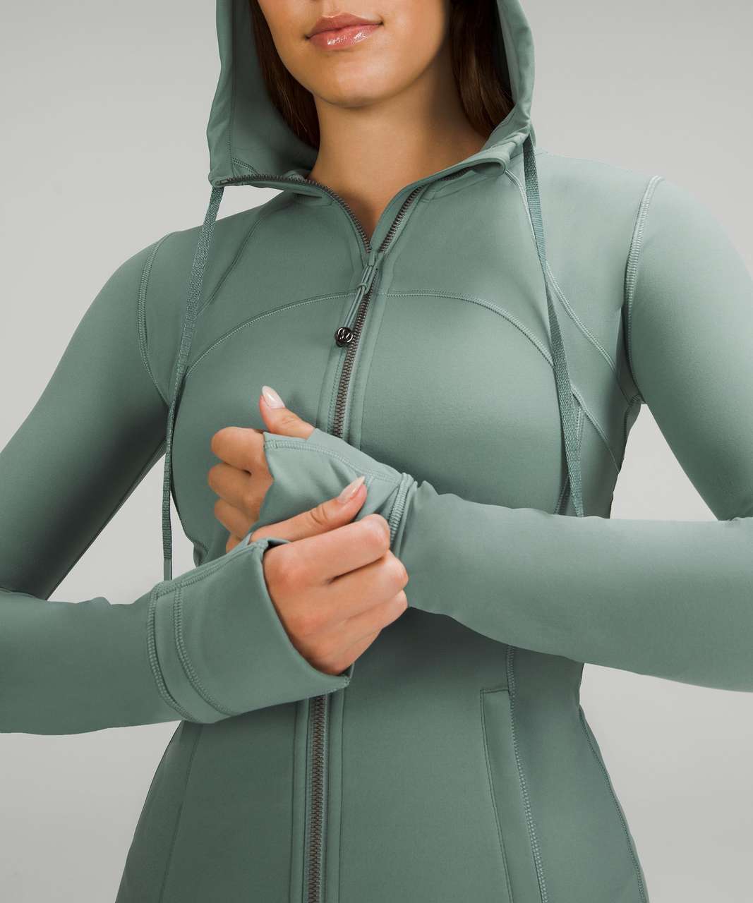 Lululemon Ribbed Nulu Cropped Define Jacket In Tidewater Teal