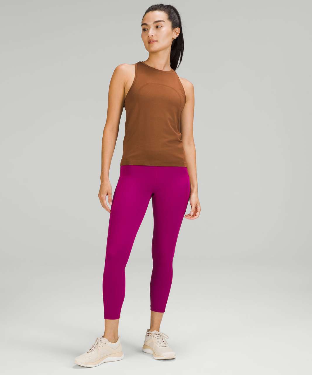 Lululemon Swiftly Tech High-Neck Tank Top 2.0 *Race Length - Roasted ...