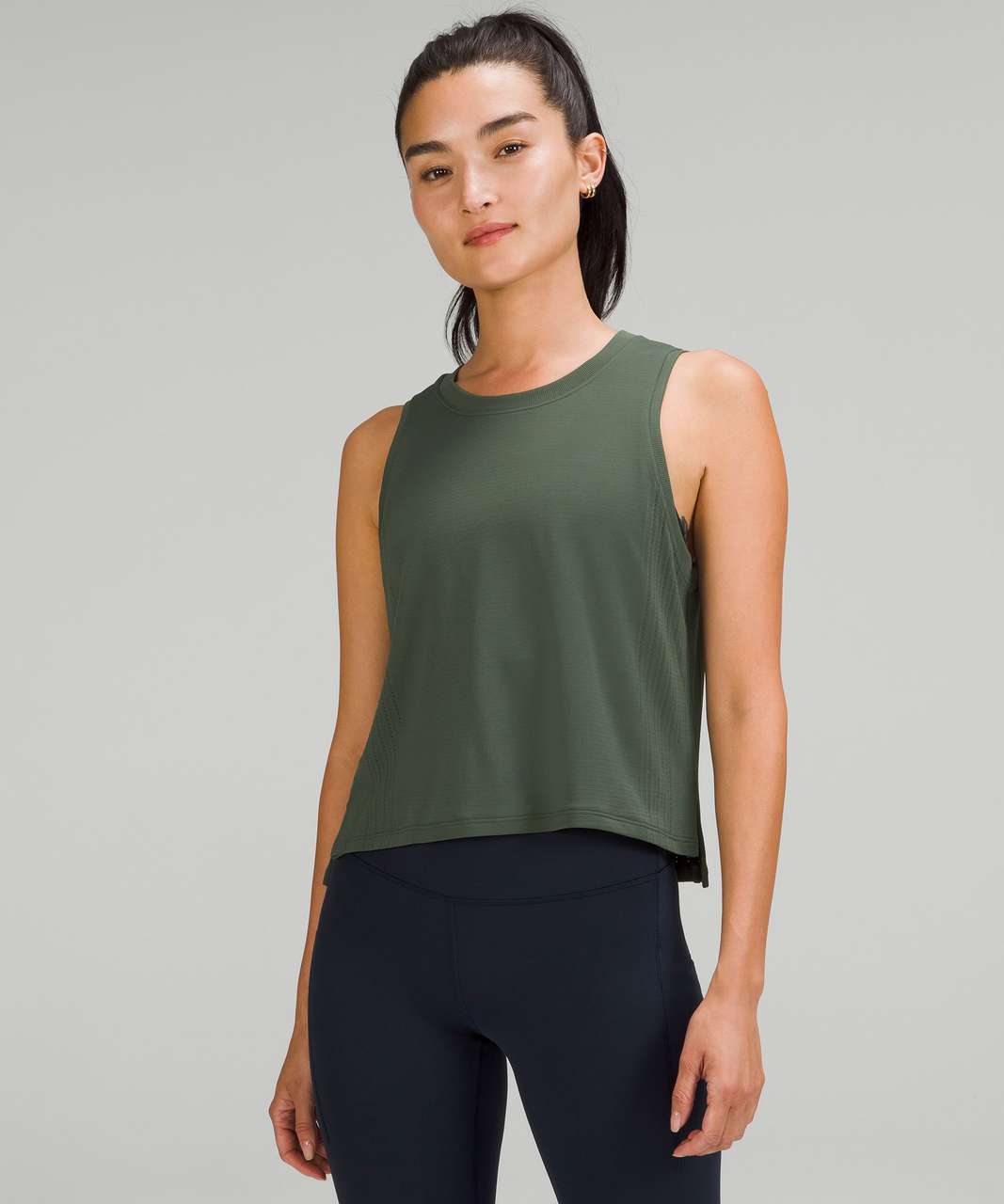 Lululemon Train to Be Tank Top - Smoked Spruce / Smoked Spruce - lulu  fanatics