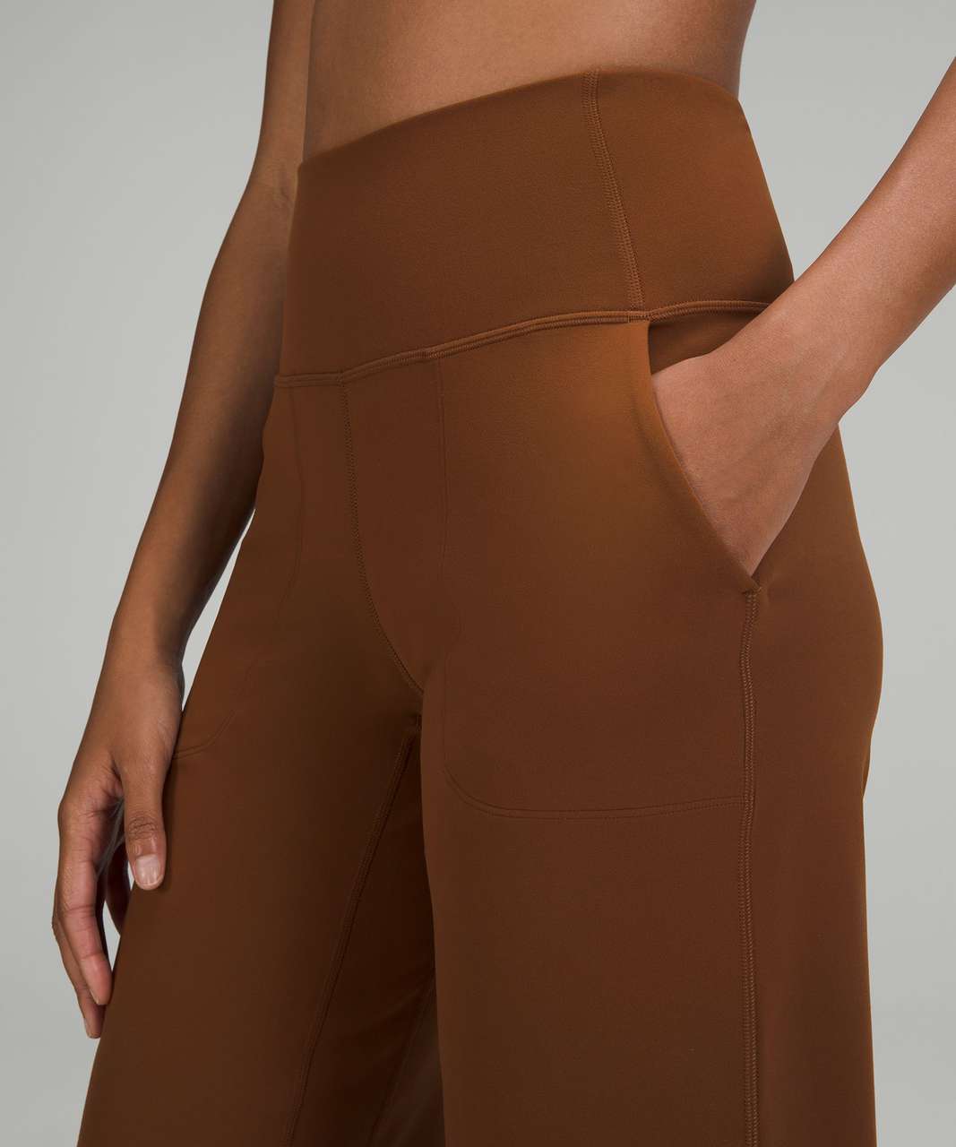 Lululemon Align High-Rise Wide Leg Crop 23" - Roasted Brown