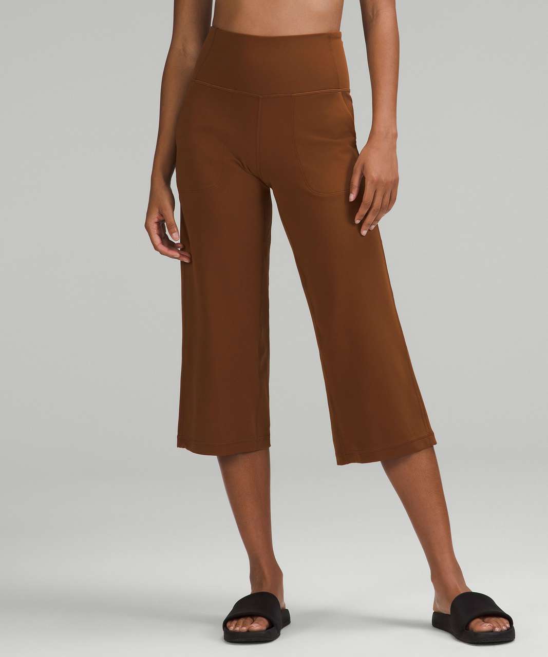 Lululemon Align High-Rise Crop 21 - Roasted Brown - lulu fanatics