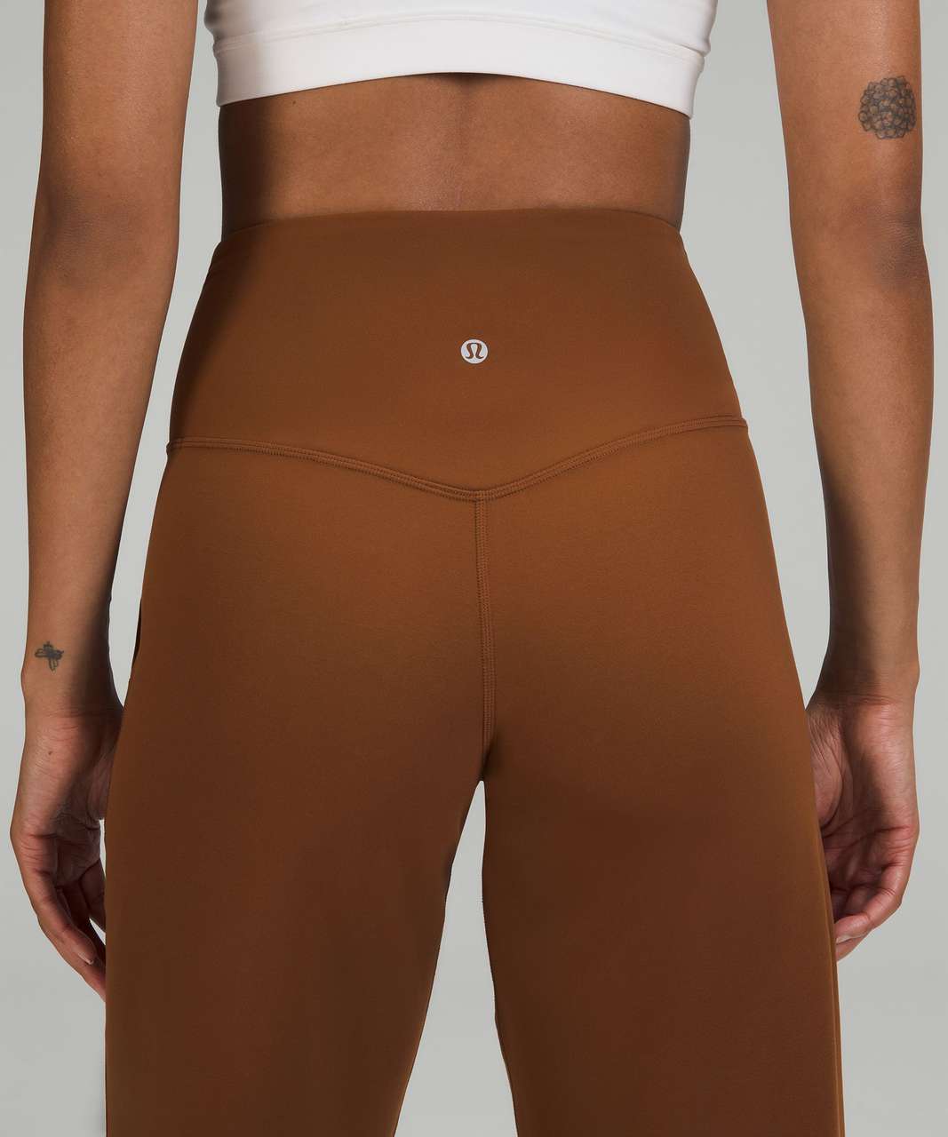 Lululemon Align Ribbed High-Rise Crop 23 - Roasted Brown - lulu