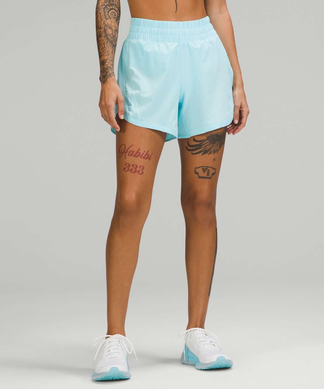 Light blue lululemon shorts size 4