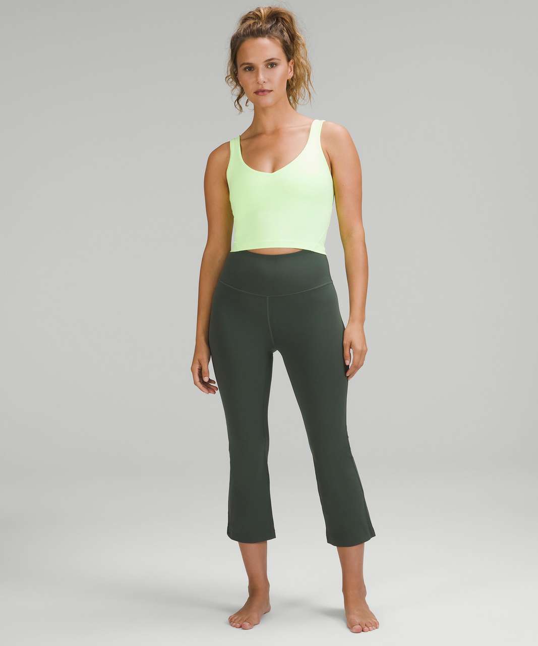 Lululemon Groove Super-High-Rise Crop 23" - Smoked Spruce