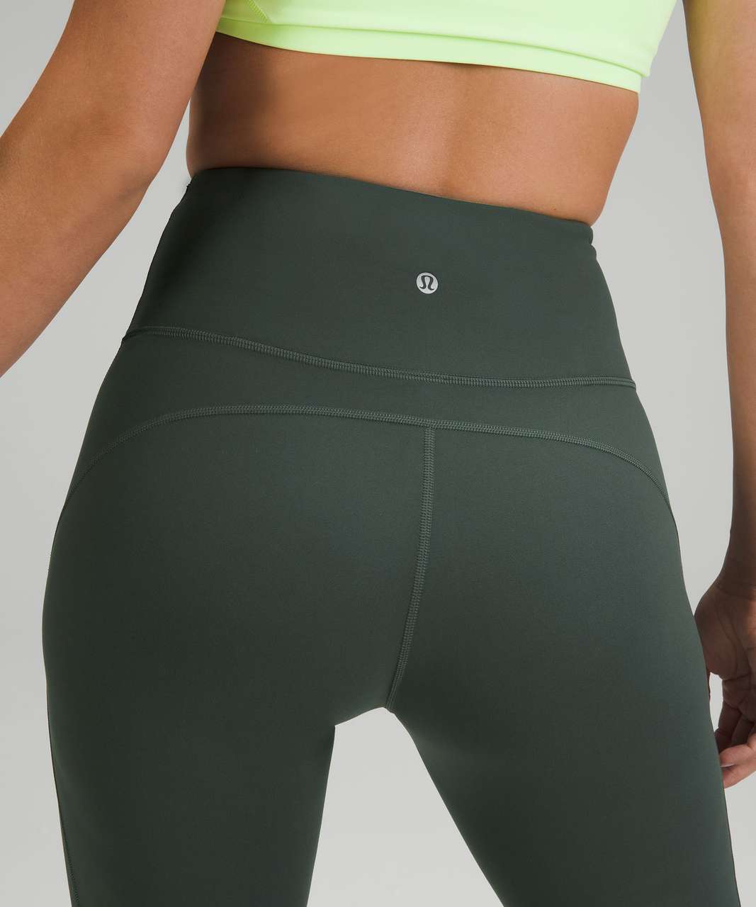 Lululemon Groove Super-High-Rise Crop 23 - Smoked Spruce - lulu fanatics