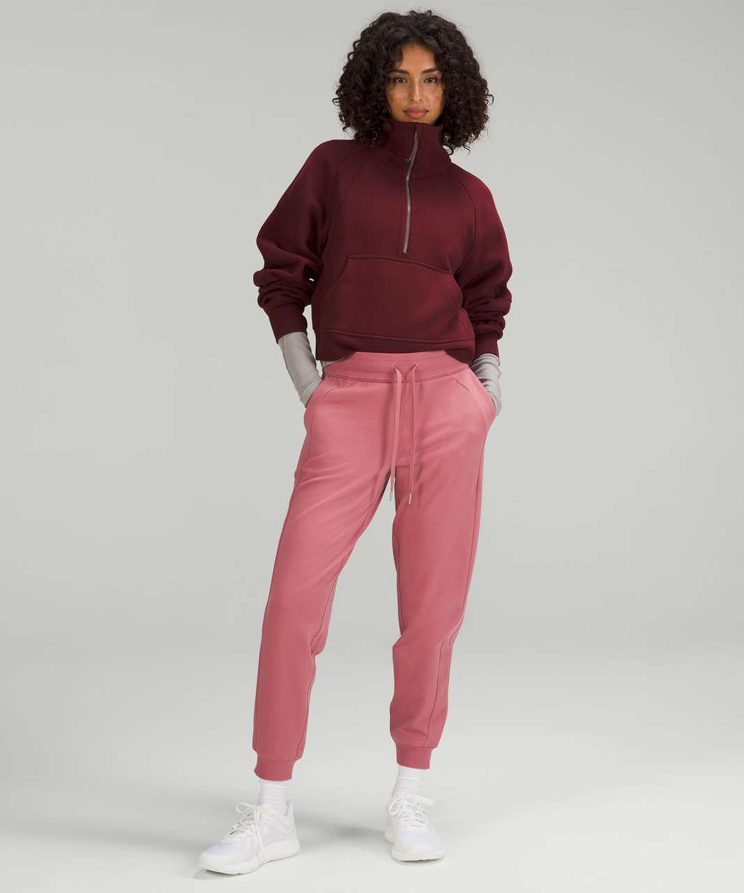 Lululemon Scuba High-Rise French Terry Jogger - Brier Rose - lulu fanatics