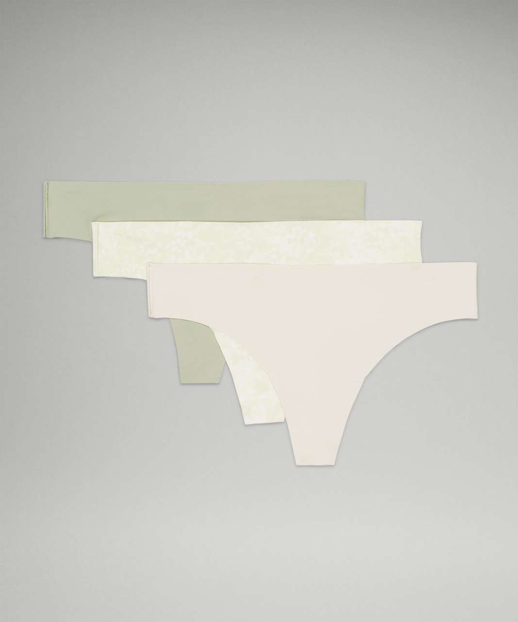 Lululemon InvisiWear Mid Rise Thong Underwear 3 Pack - Wisteria