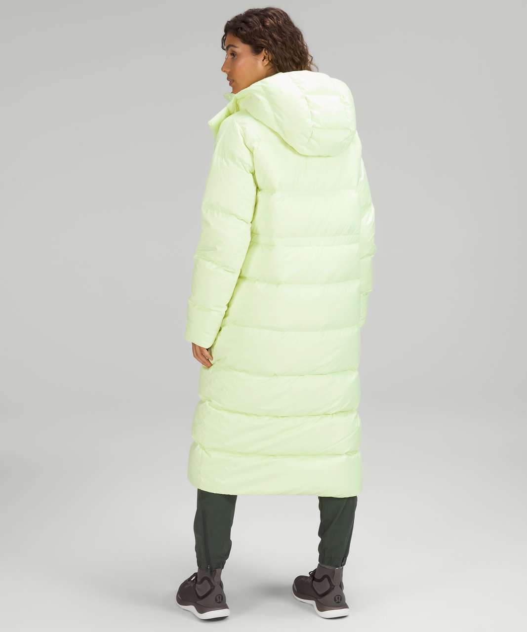 Sz 10 NWT Lululemon Wunder Puff Jacket Faded Zap Green Yellow 600 Down  Puffer