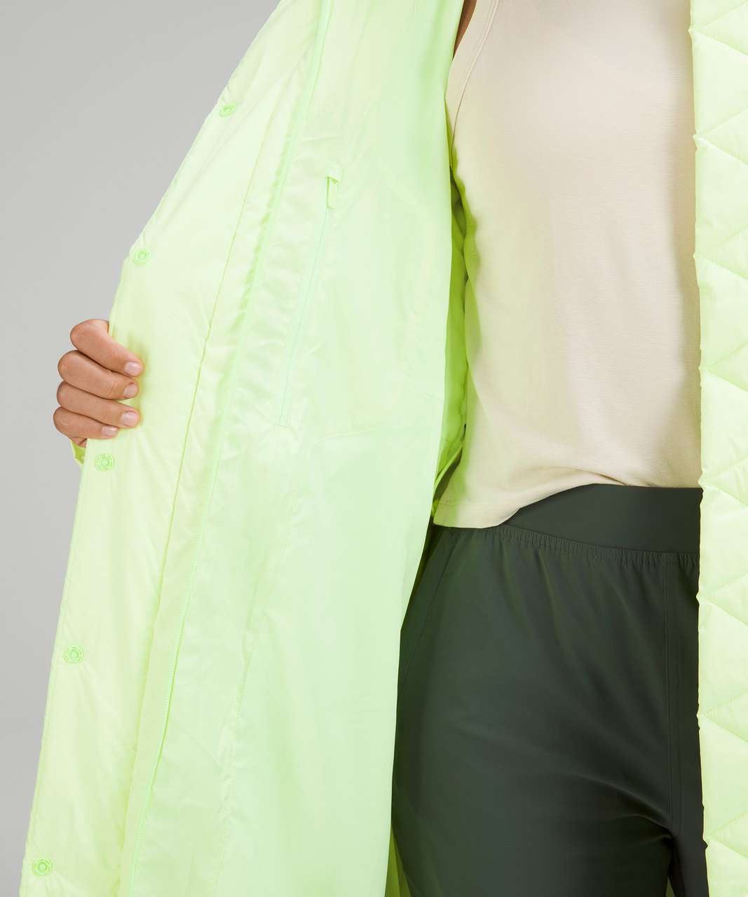 Lululemon Wunder Puff Long Jacket - Faded Zap