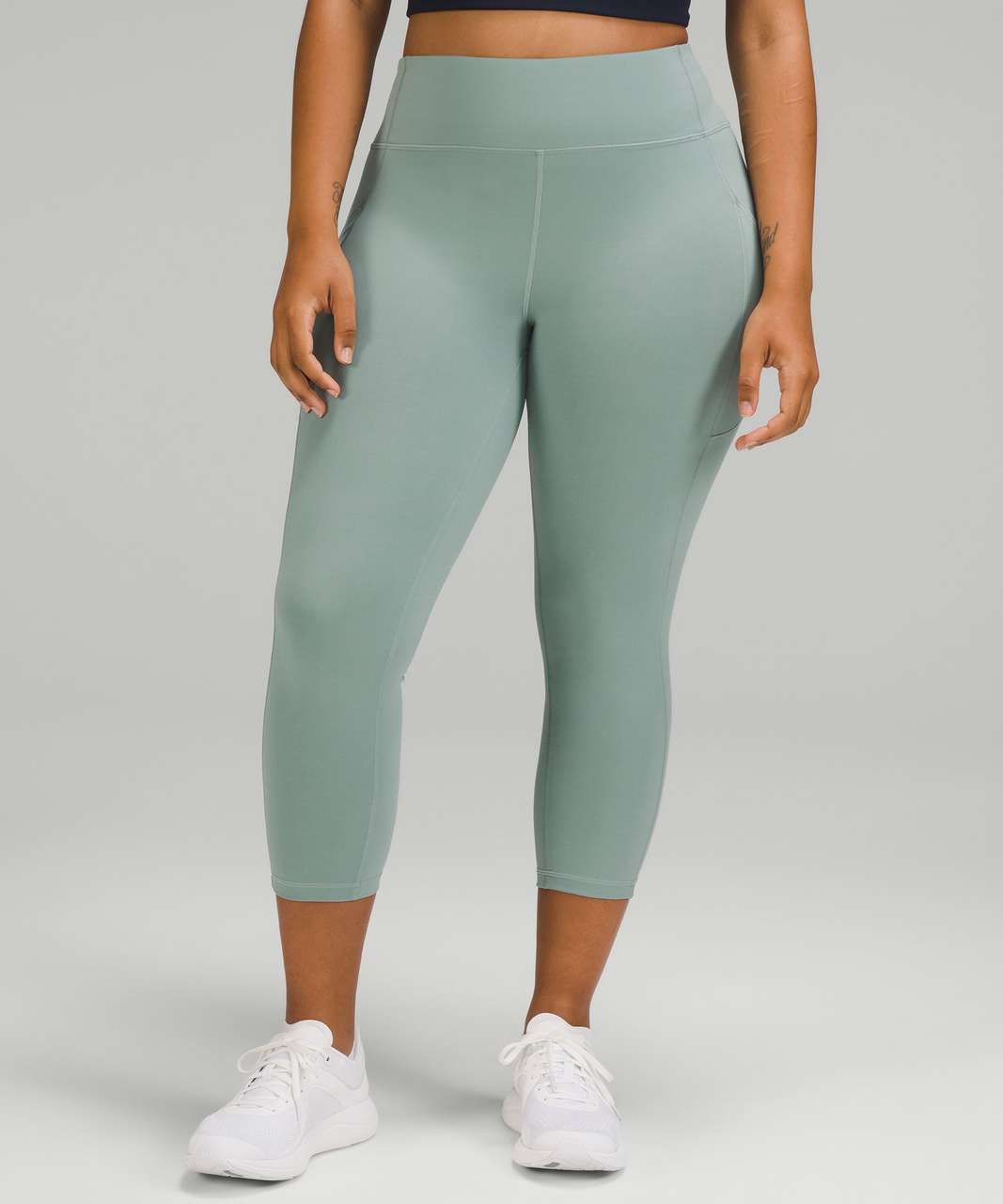 Buy Lululemon Invigorate High-rise Crop 17 - Crunch Teal Lagoon At