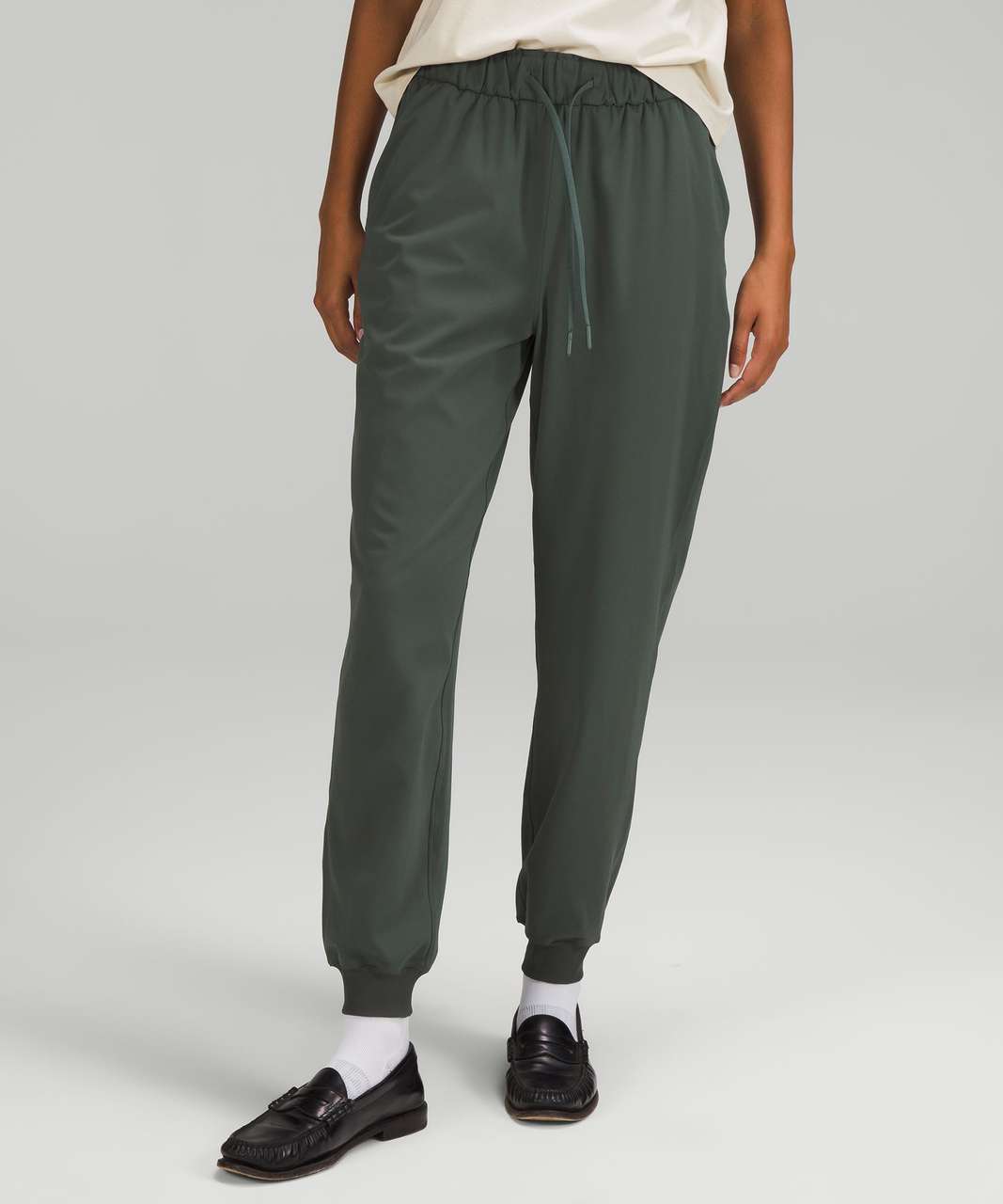 Lululemon Stretch High-Rise Jogger Full-Length Green Size 10 - $53