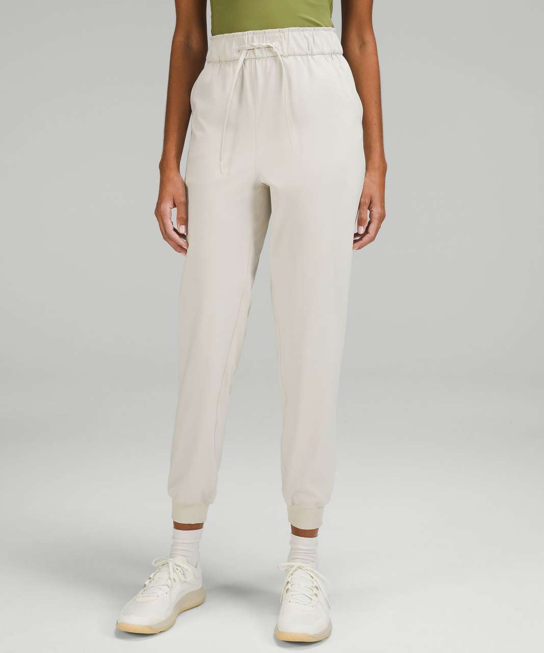 lululemon athletica, Pants & Jumpsuits, Nwt Lululemon Braided Detail Hr  Joggers Size 6 Cream Color