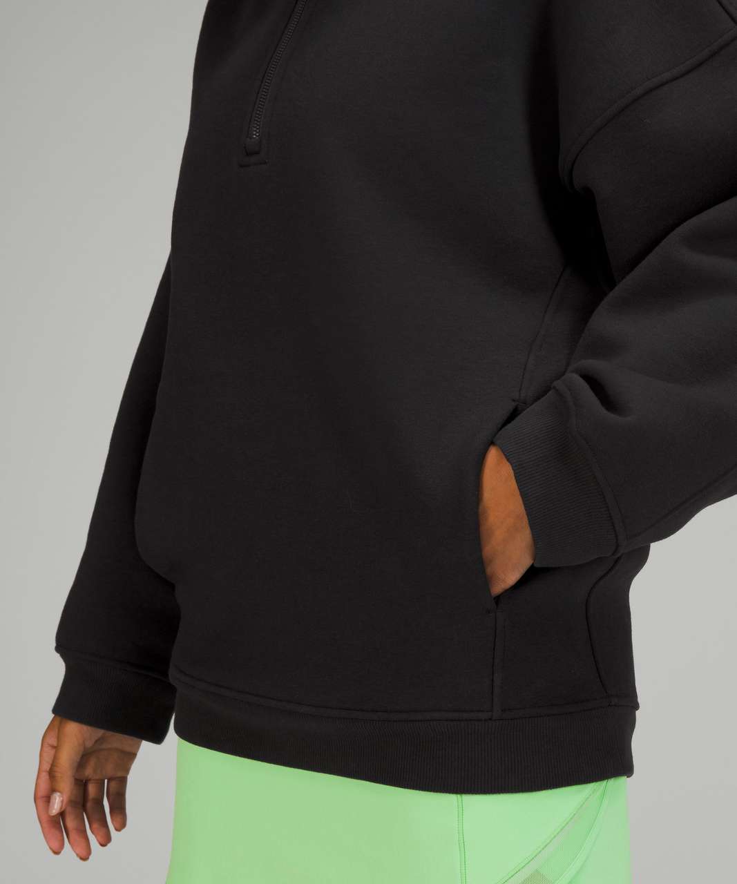 Lululemon Thick Fleece Pullover - Black - lulu fanatics