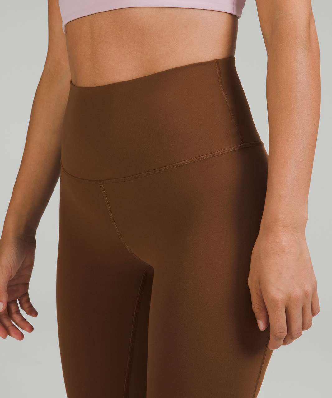 Lululemon Align Scalloped Hem High-Rise Crop 23 - Roasted Brown