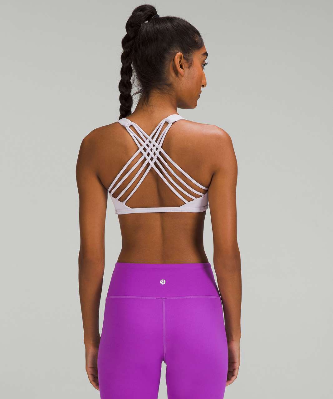 Lululemon Free to Be Ribbed Bra - Wild *Light Support, A/B Cup - Faint Lavender