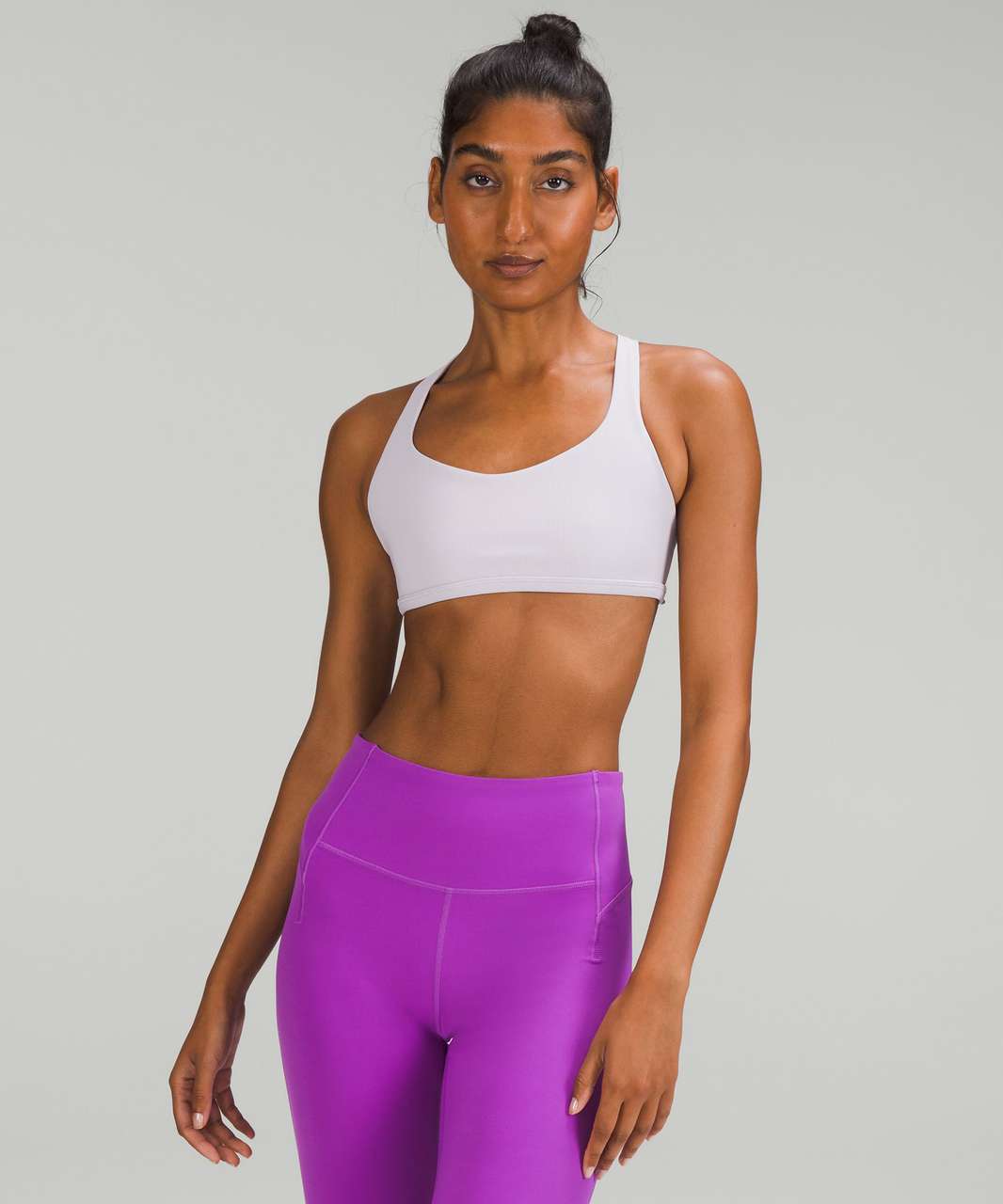 Lululemon Free to Be Ribbed Bra - Wild *Light Support, A/B Cup - Faint Lavender