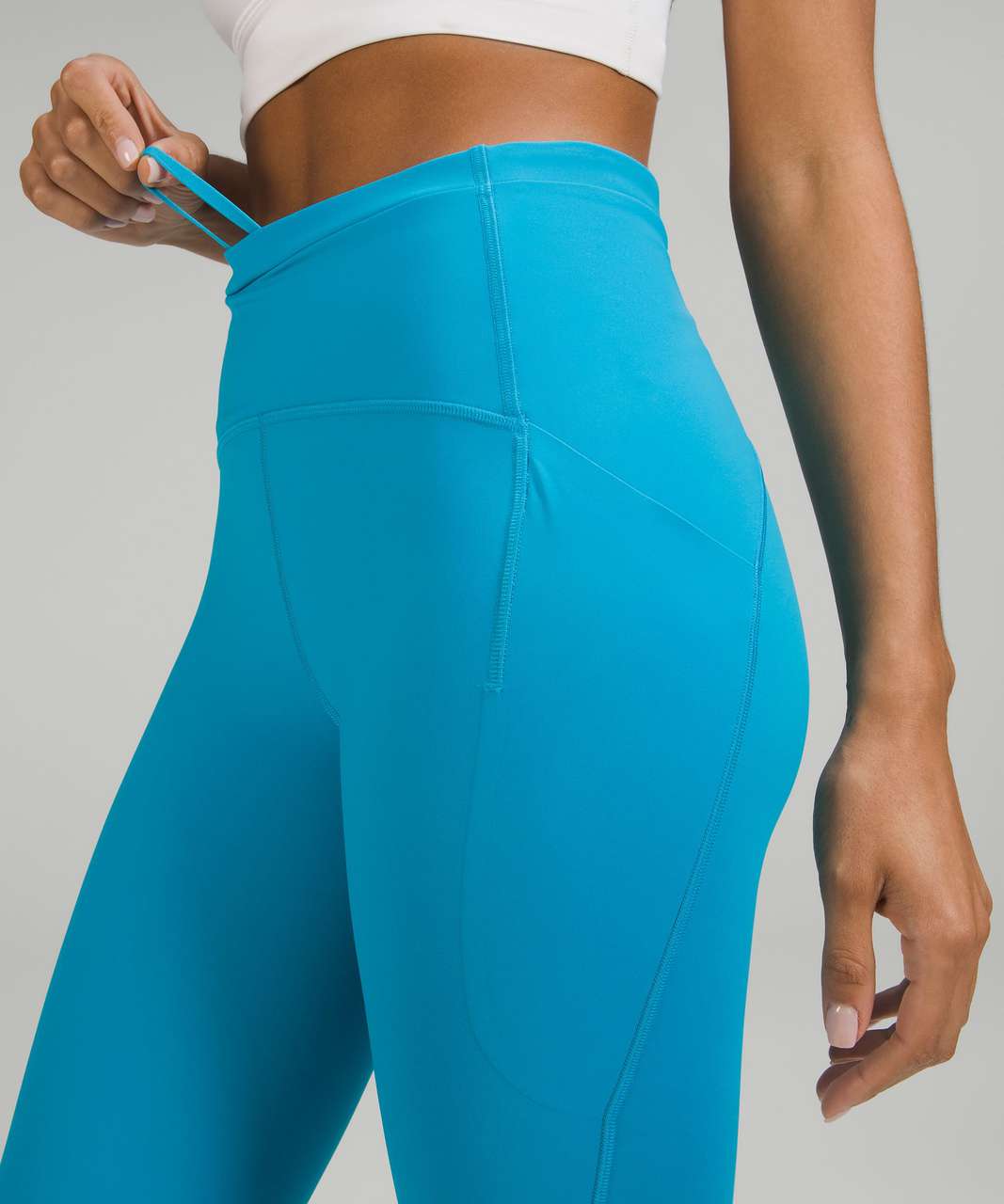 Lululemon Cold Weather High-Rise Running Tight 28 - Storm Teal - lulu  fanatics