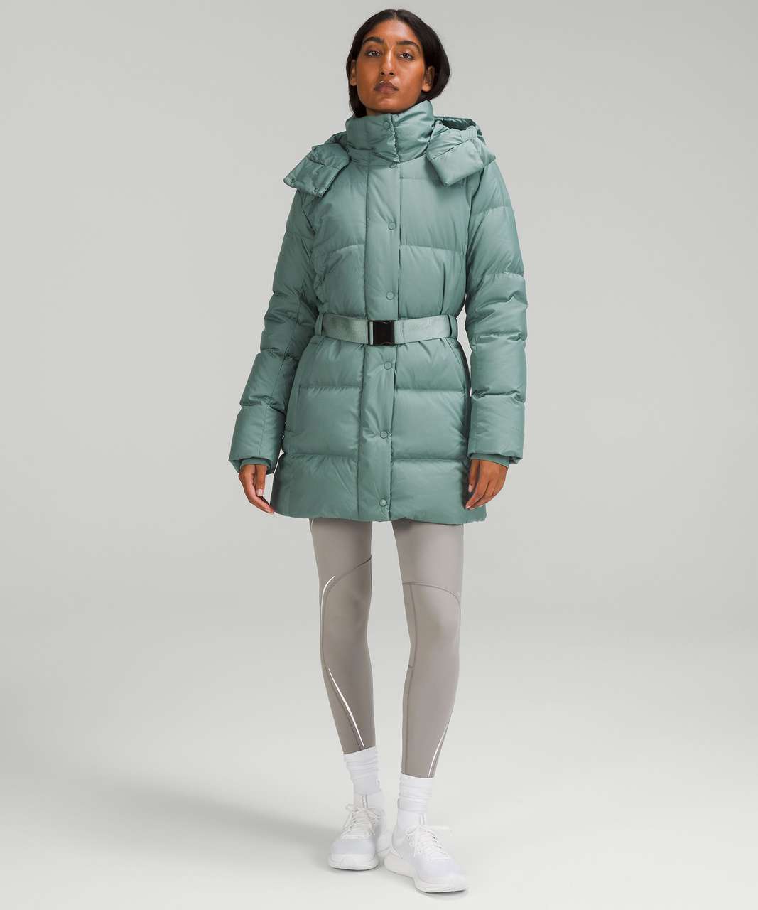 Lululemon Wunder Puff Jacket - Everglade Green - lulu fanatics