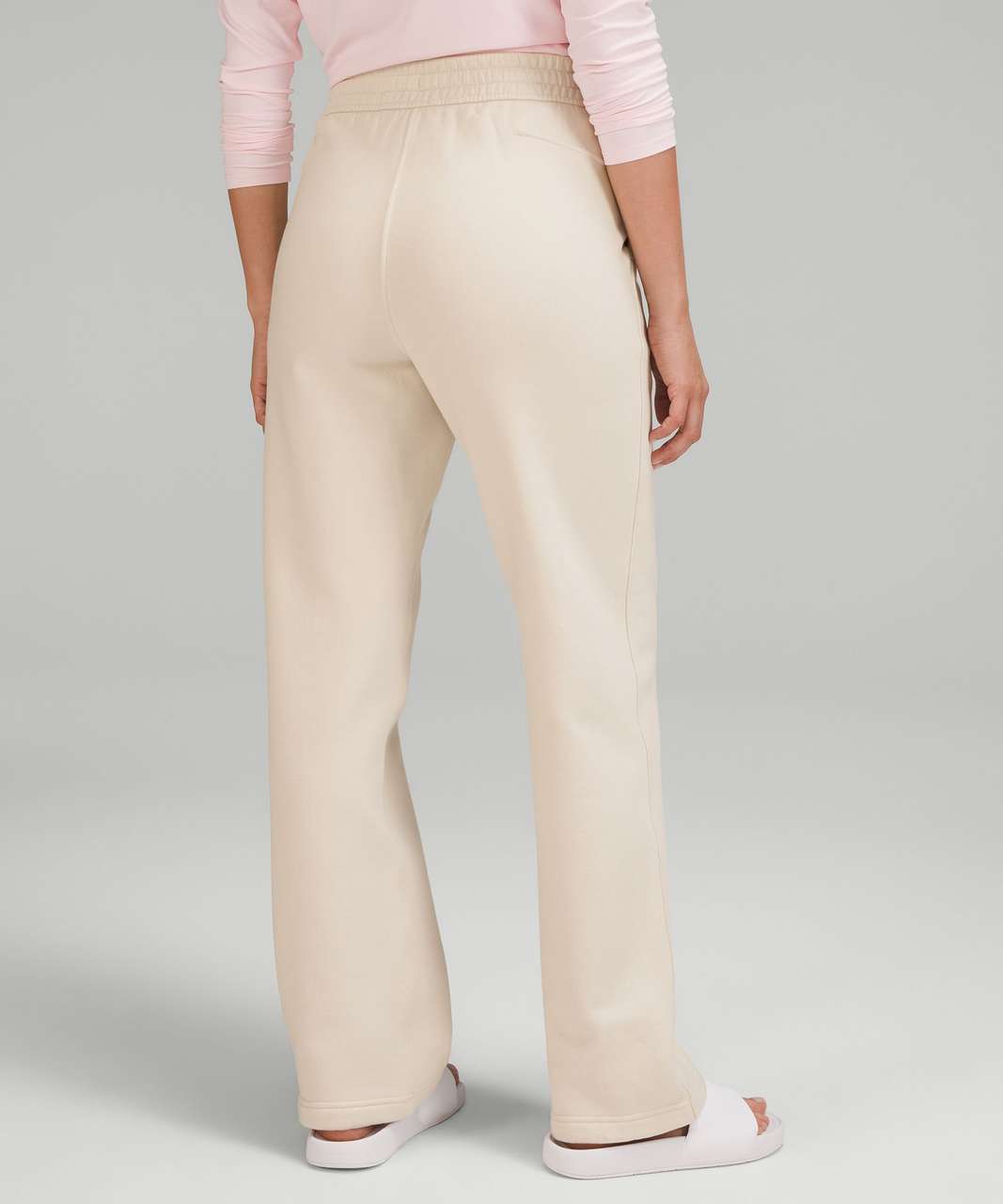 City Sleek Wide Leg Pant in white opal>>>> ft. High-Neck Align tank in  tidewater teal : r/lululemon