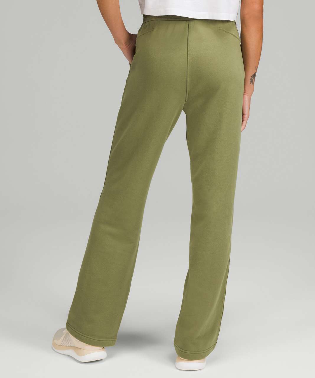 Solace Wide Leg Lounge Pant - Olive Green