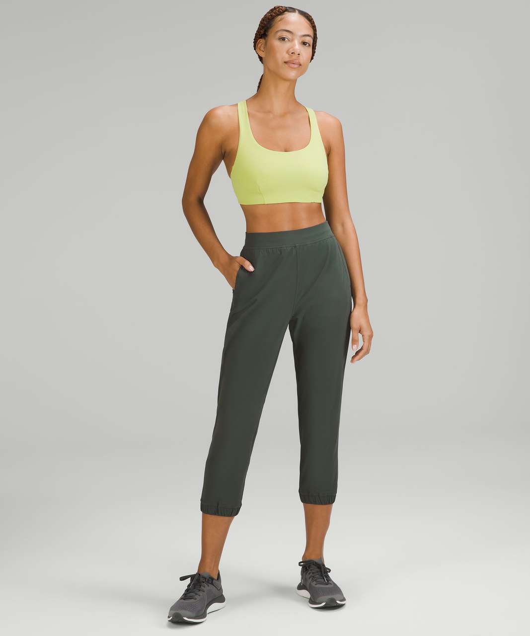 Lululemon Adapted State High-Rise Cropped Jogger 23 - Smoked Spruce - lulu  fanatics