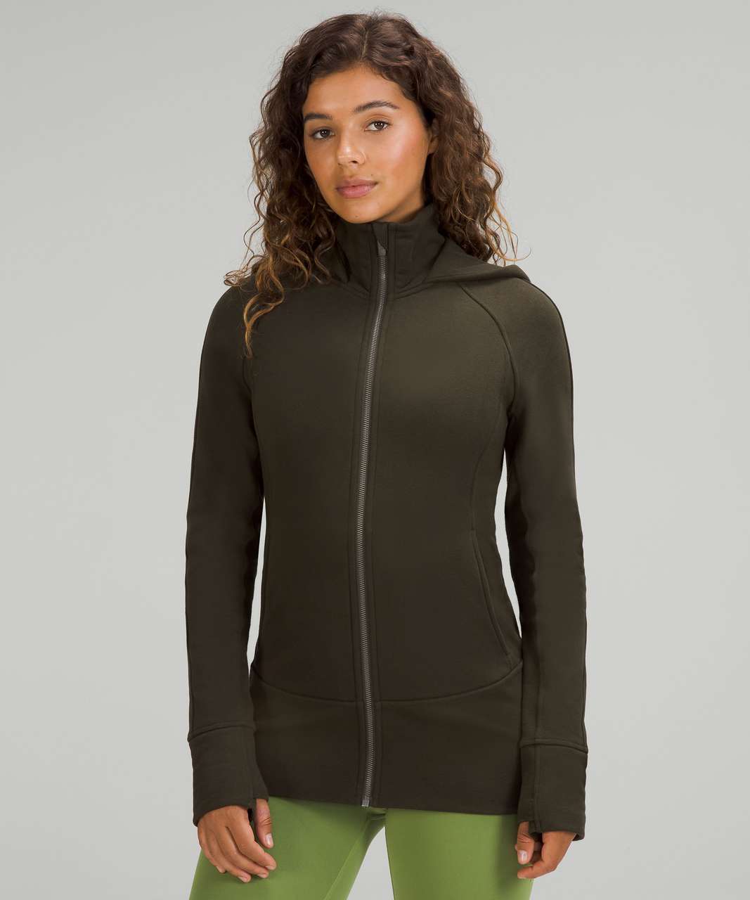 Lululemon Hooded Radiant Jacket - Dark Olive