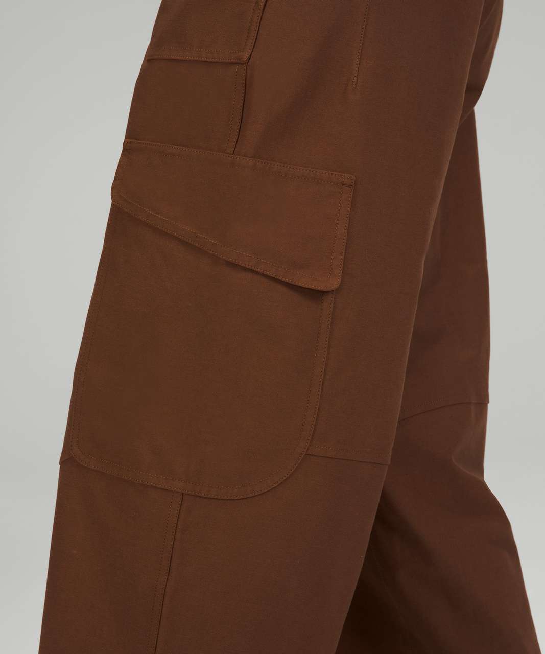 Lululemon Light Utilitech Cargo Pocket High-Rise Crop - Roasted Brown -  lulu fanatics