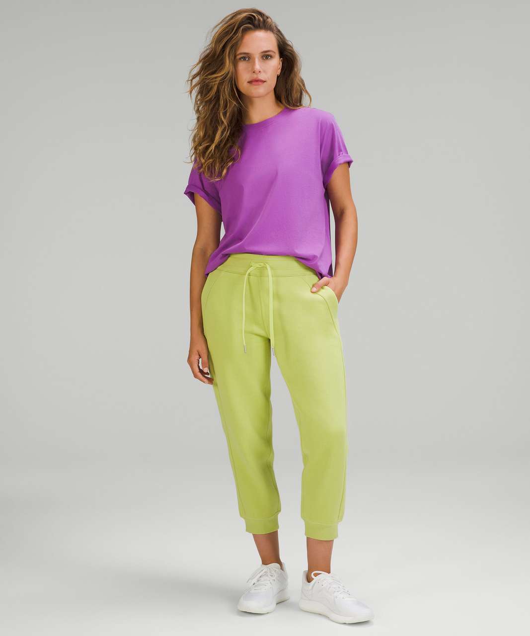 Lululemon Scuba High-Rise Cropped Jogger - Wasabi - lulu fanatics