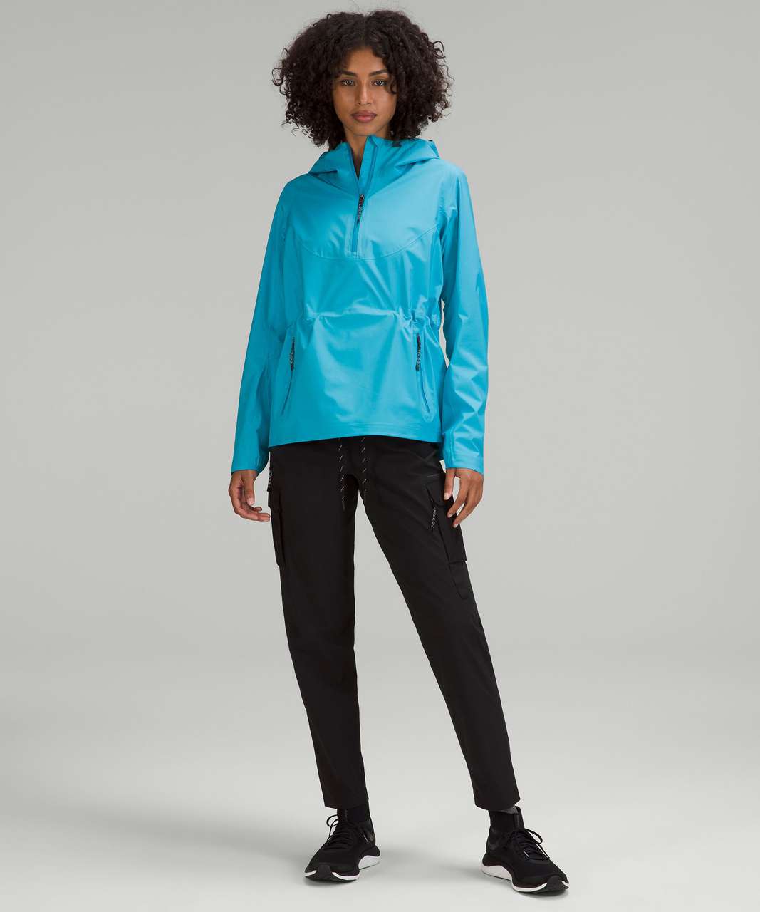 Lululemon Ripstop Half-Zip Hiking Pullover Jacket Blue PDBL Women's Size 2- 12