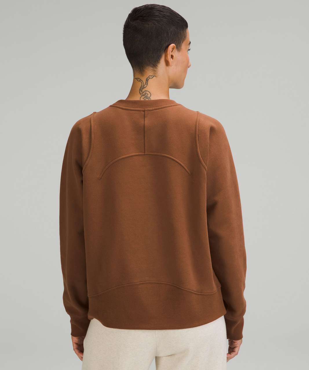 Lululemon Loungeful Crewneck Pullover - Roasted Brown