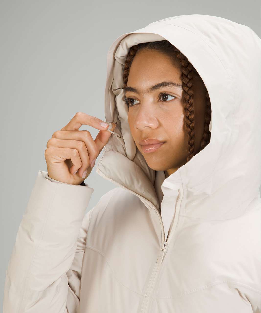 Lululemon Sleet Street Long Jacket - Natural Ivory