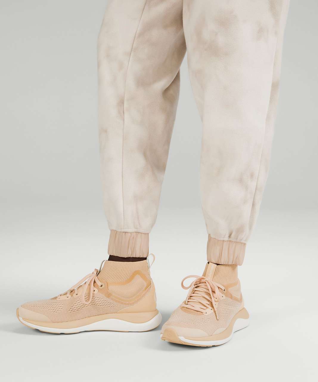 Lululemon lab High-Rise Fleece Jogger *Diamond Dye - Diamond Dye Light Ivory Cafe Au Lait