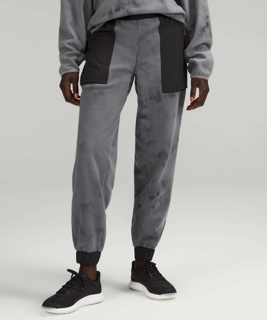 Lululemon lab High-Rise Fleece Jogger *Diamond Dye - Diamond Dye Asphalt Grey Graphite Grey