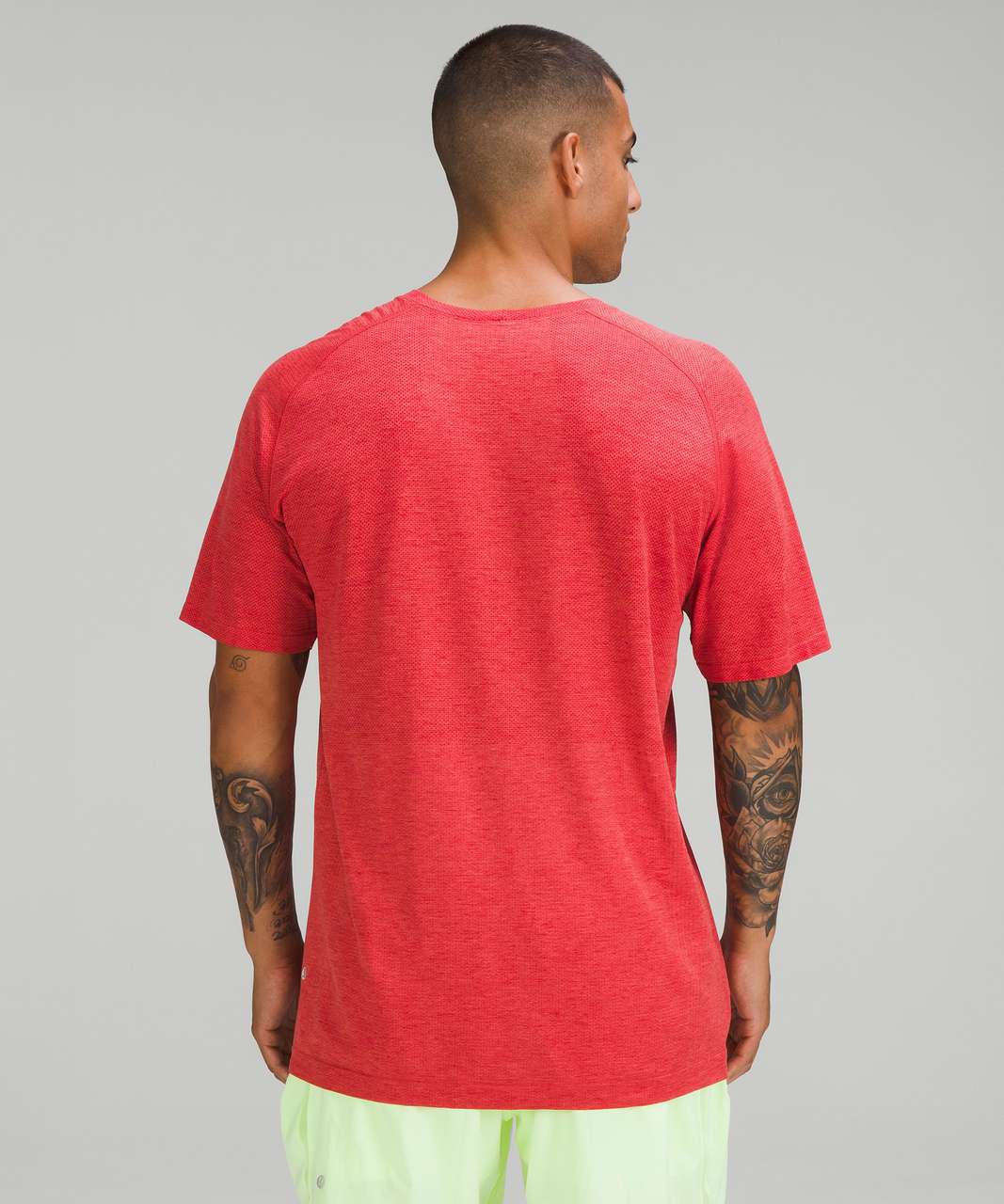 Lululemon Metal Vent Tech Short Sleeve Shirt 2.0 - Dark Red / Pale Raspberry